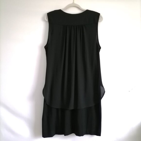 Karen Kane Womens Black Cross Over Surplice Neck Witchy Classy Dress Size XL - Picture 4 of 7